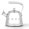 Ấm đun bếp từ Smeg CKLW2001RD 2.3L màu bạc
