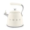 Ấm đun bếp từ Smeg WKF01CR 2.3L màu kem có còi sôi