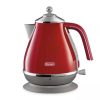 Ấm siêu tốc Delonghi Icona Capitals KBOC2001 1.7L / Màu vàng, trắng, đỏ