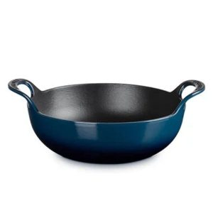 Alternative view of Chảo gang Le Creuset Balti 20cm 2 quai - Màu xanh