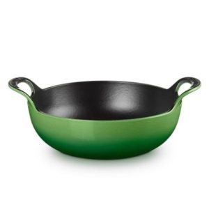 Chảo gang Le Creuset Balti 24cm 2 quai - Màu xanh Green