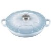 Chảo gang Le Creuset Petal Braiser có nắp 26cm 2.2L - Màu xanh