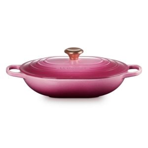 Alternative view of Chảo gang oval Le Creuset Oblong 31cm 3.4L - Hồng Berry