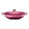 Chảo gang oval Le Creuset Oblong 31cm 3.4L - Hồng Berry