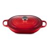 Chảo gang oval Le Creuset Oblong 31cm 3.4L - Màu Đỏ