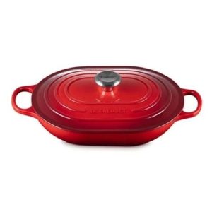 Chảo gang oval Le Creuset Oblong 31cm 3.4L - Màu Đỏ