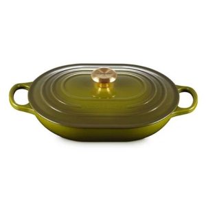 Alternative view of Chảo gang oval Le Creuset Oblong 31cm 3.4L - Màu Oliu