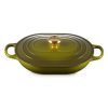 Chảo gang oval Le Creuset Oblong 31cm 3.4L - Màu Oliu