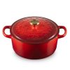 Nồi gang tròn Le Creuset 22cm đỏ 3.3L - Bát mã truy phong