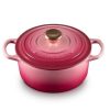 Nồi gang tròn Le Creuset Signature 18cm 1.8L màu hồng dâu Ombre